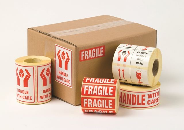 108x79mm - VL108  Fragile Handle With Care  Labels