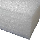 1200x2000x50mm - LD White Poly Laminated Foam Sheets
