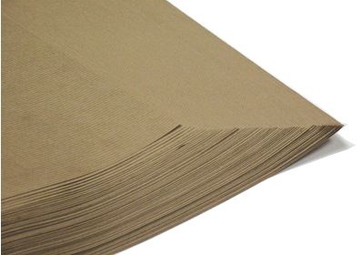 Pure ribbed kraft paper sheets`