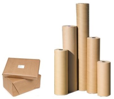 600mm - 70gsm Pure Brown Kraft Counter Roll