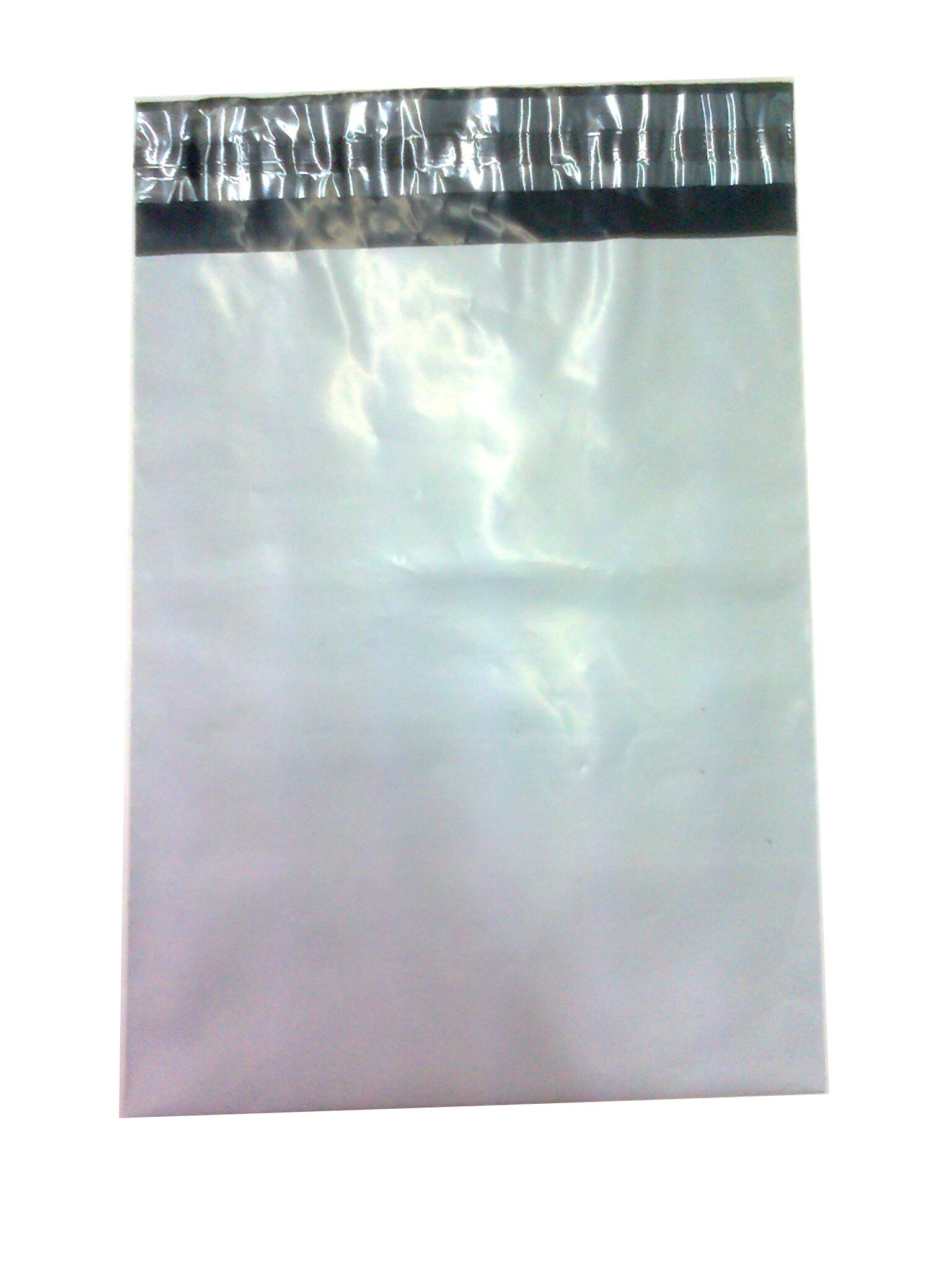 White Mailers Strong CoEx 100% Opaque Sapphire Poly Tough  175x230+38mm Lip(7"x9"+lip) size 0 - With permanent self adhesive lip