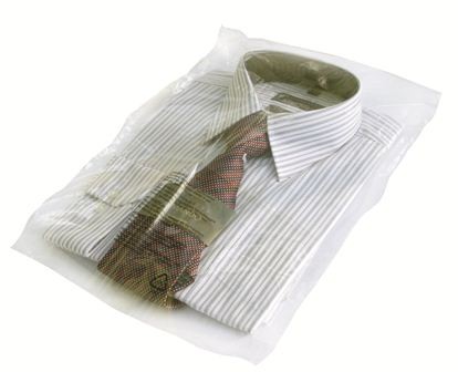 10x12+1.5 (250x300mm)- Poly Prop Seal & Re-Seal Garment (shirt) Bags