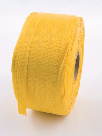 Woven polyester strapping