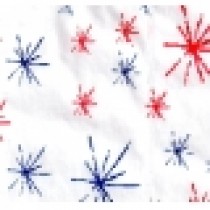 5x7 - Blue & Red Starburst Paper Bags