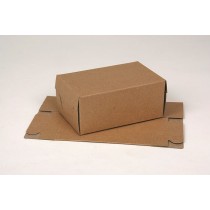 Brown solid board cartons - locking ends