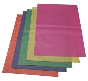 Coloured tissue paper